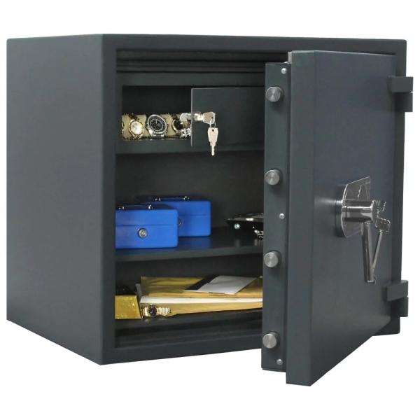 Rottner Wertschutzschrank EN2 Galaxy 60 IT Fire Doppelbartschloss graphitgrau T05819